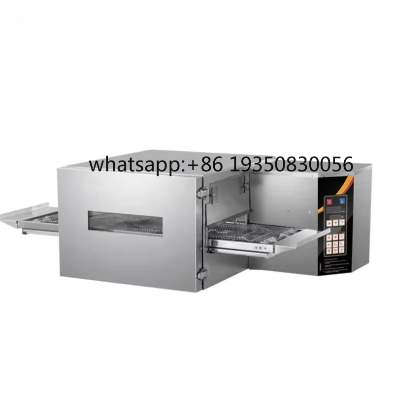 Pizza Conveyor Oven - فرن بيتزا كهربائي تجاري بنظام الحمل