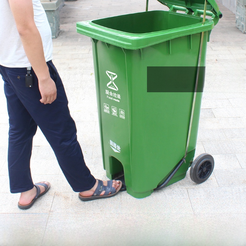 سلة مهملات كبيرة للمطبخ بدواسة - مراجعة Commercial Kitchen Garbage Can وسعره