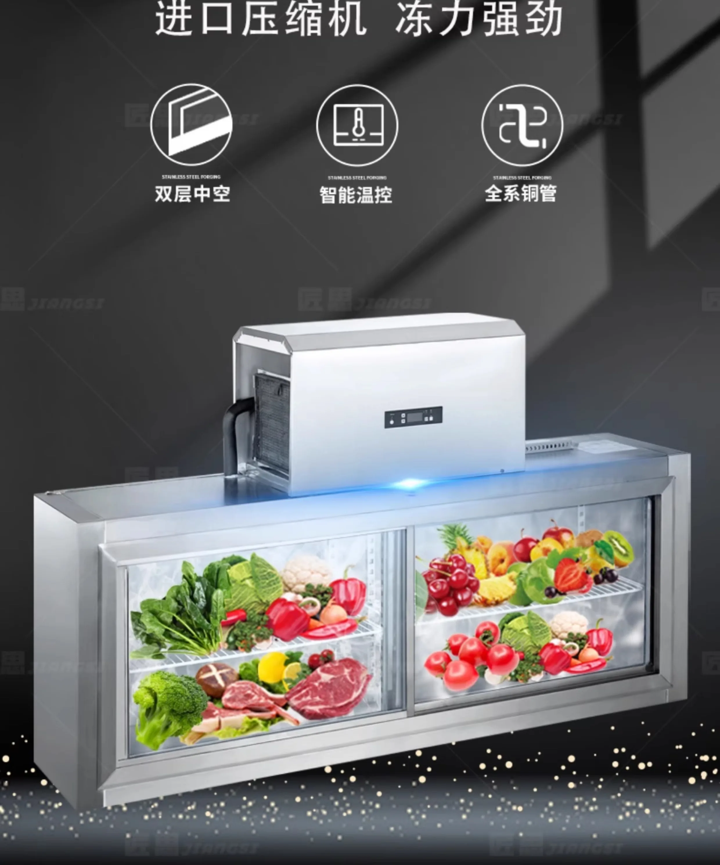 ثلاجة عرض تجارية مثبتة على الح - مراجعة Commercial Kitchen Refrigerator وسعره