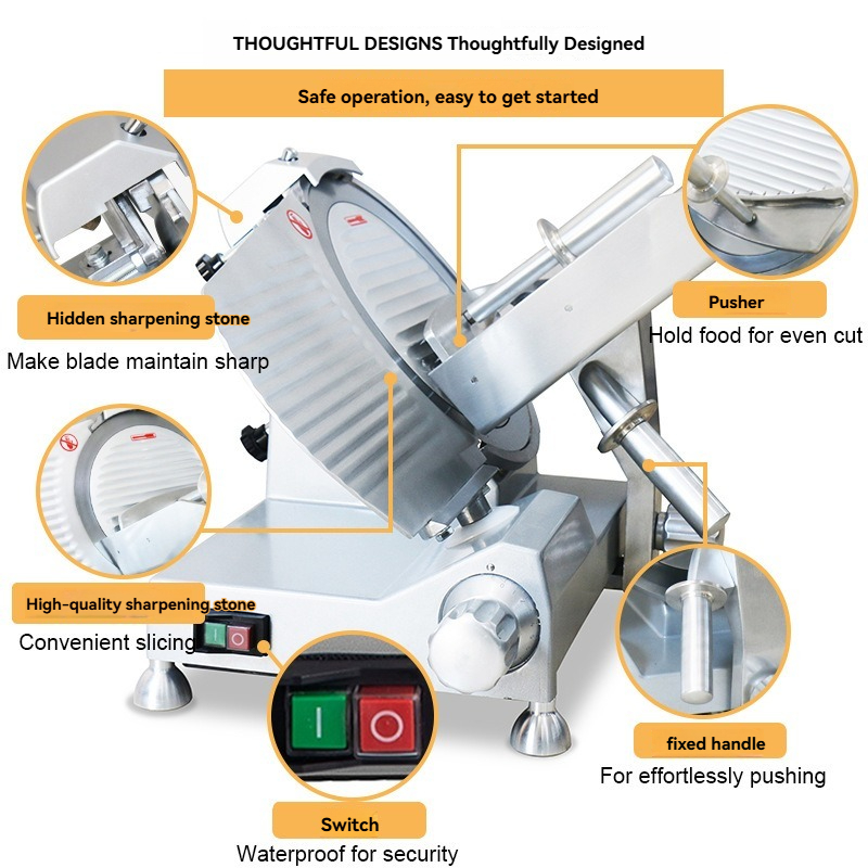 آلة تقطيع اللحوم التجارية بشفر - مراجعة Meat Slicer Machine وسعره