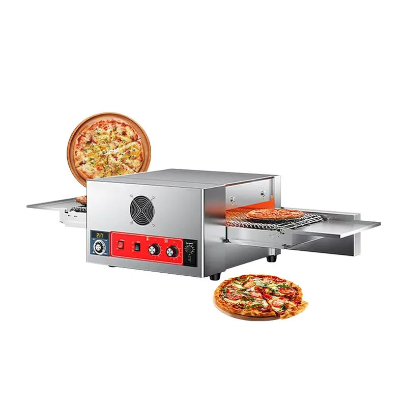 فرن بيتزا كهربائي تجاري بحزام  - مراجعة Pizza Conveyor Oven وسعره