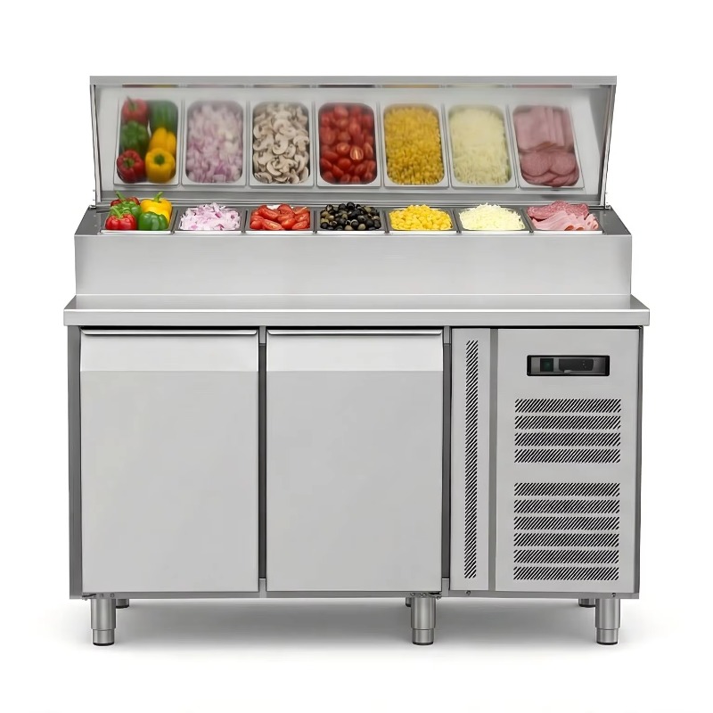 ثلاجة تحضير السندويتشات والبيت - مراجعة Commercial Kitchen Refrigerator وسعره