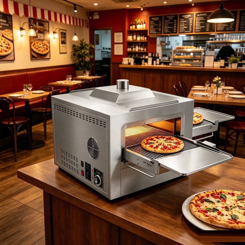 فرن بيتزا متعدد الطاقة يعمل با - مراجعة Pizza Conveyor Oven وسعره