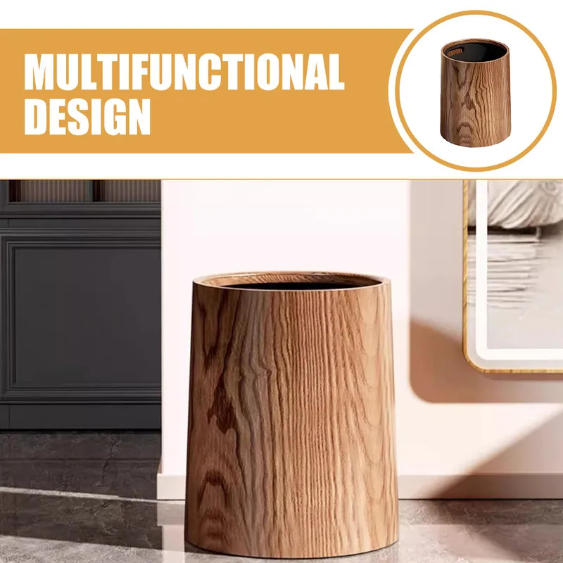 سلة مهملات متينة بتصميم خشبي م - مراجعة Commercial Kitchen Garbage Can وسعره