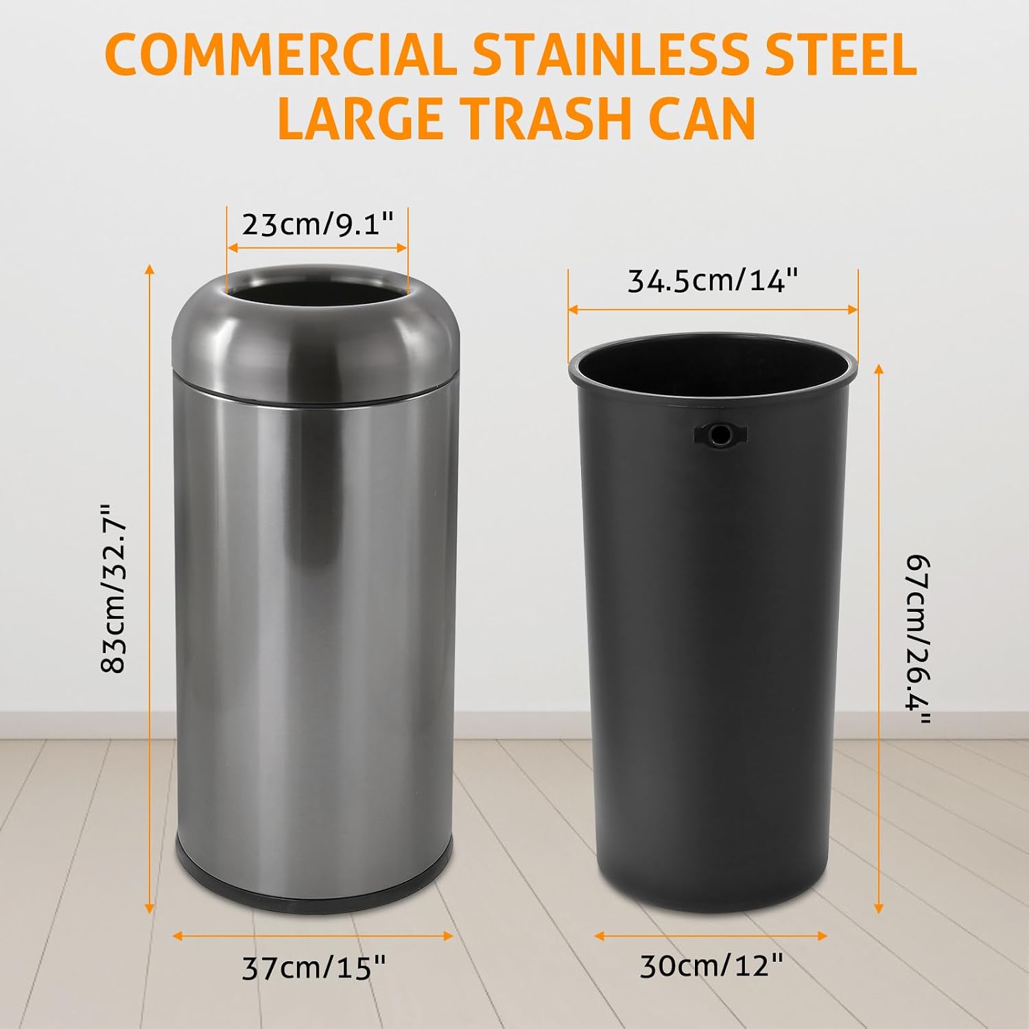 سلة مهملات تجارية كبيرة سعة 16 - مراجعة Commercial Kitchen Garbage Can وسعره