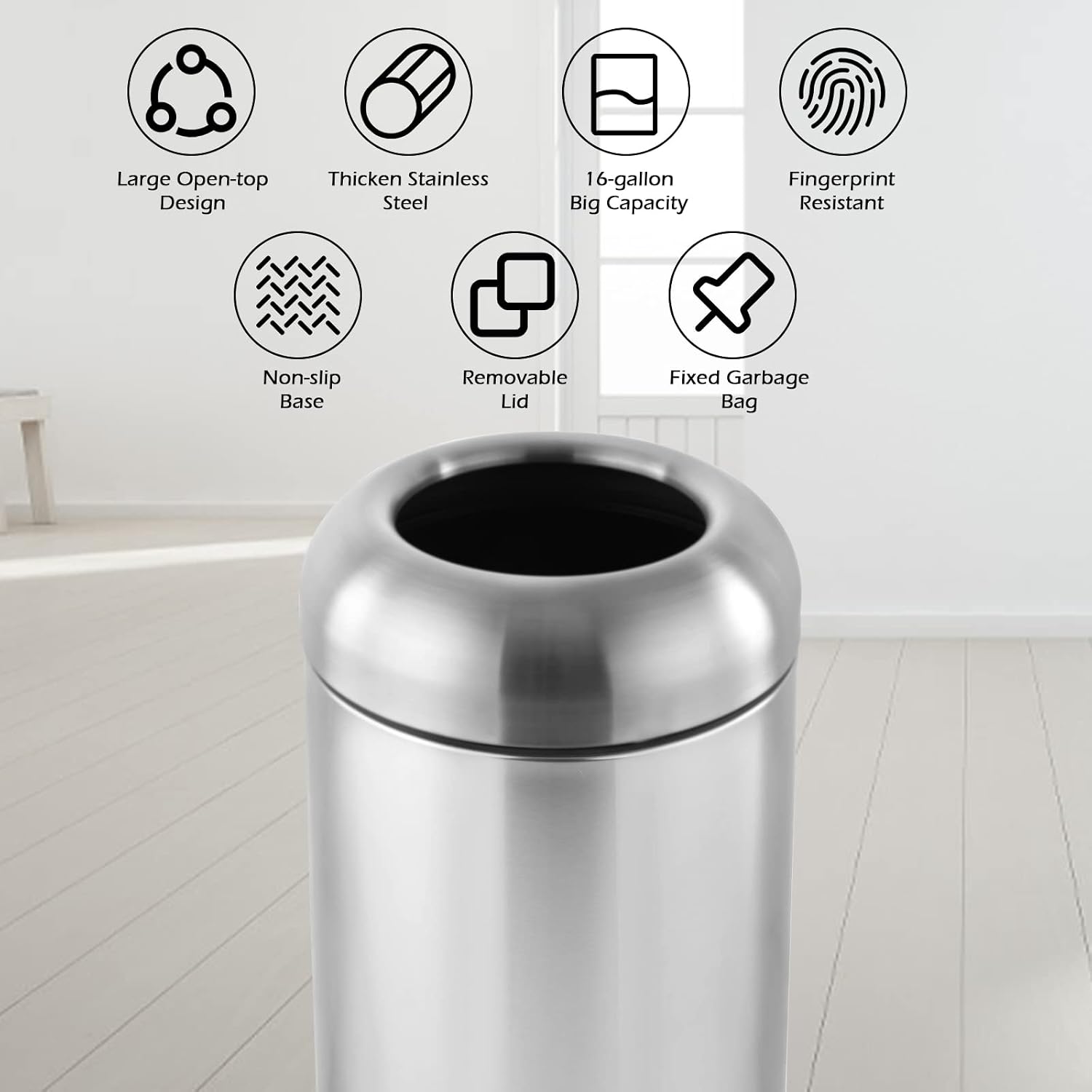 سلة مهملات كبيرة مفتوحة من الأ - مراجعة Commercial Kitchen Garbage Disposal وسعره