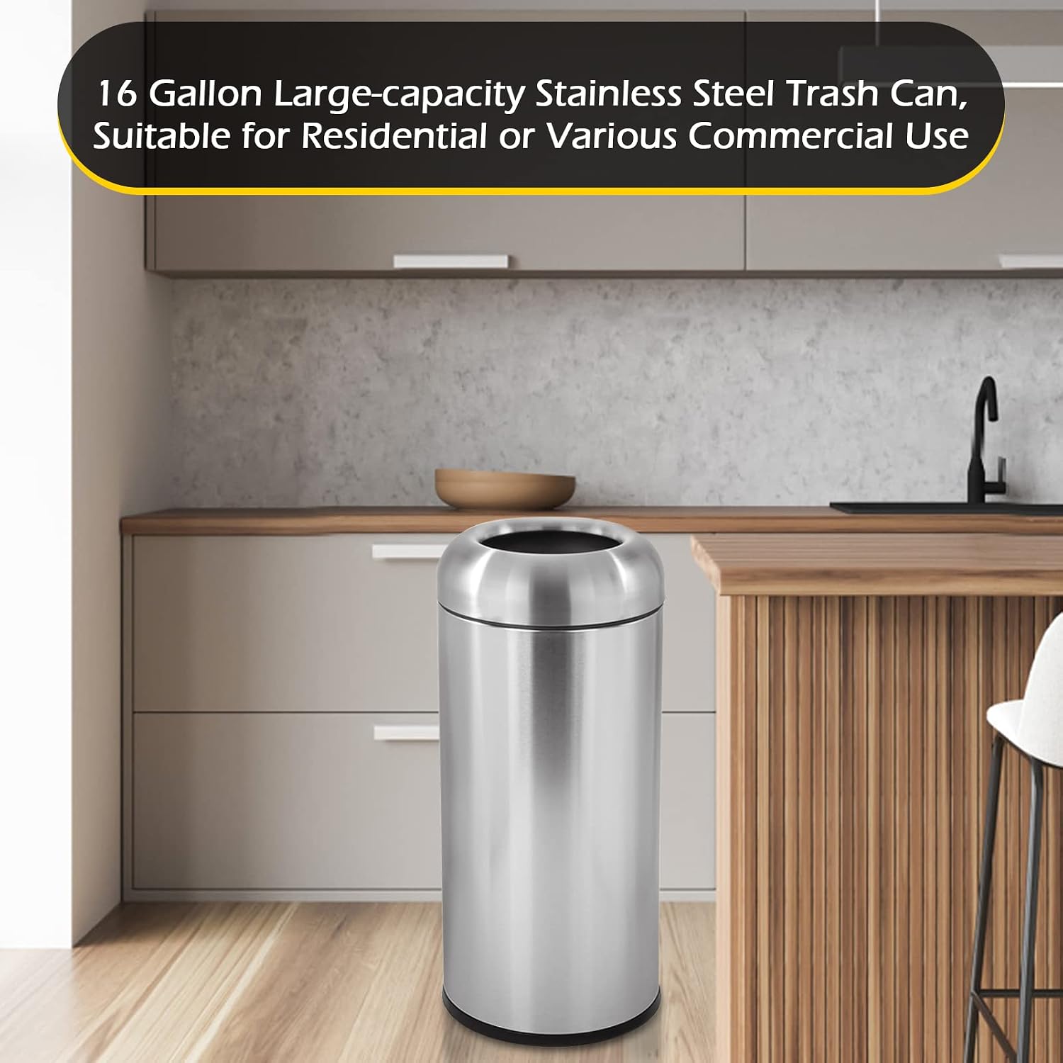 سلة مهملات كبيرة مفتوحة من الأ - مراجعة Commercial Kitchen Garbage Disposal وسعره