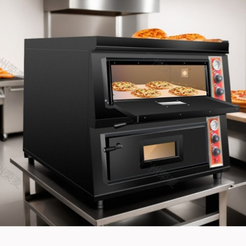 فرن بيتزا ذو طابقين تجاري يعمل - مراجعة Pizza Conveyor Oven وسعره