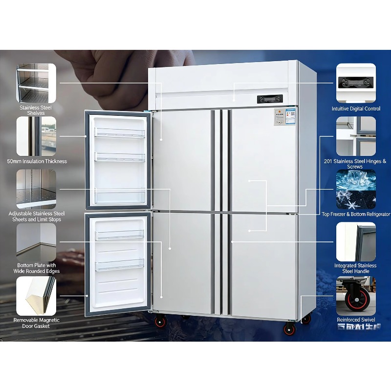 ثلاجة تجارية من الفولاذ المقاو - مراجعة Commercial Kitchen Refrigerator وسعره