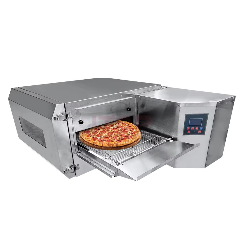 فرن بيتزا تجاري بنظام ناقل سلس - مراجعة Pizza Conveyor Oven وسعره