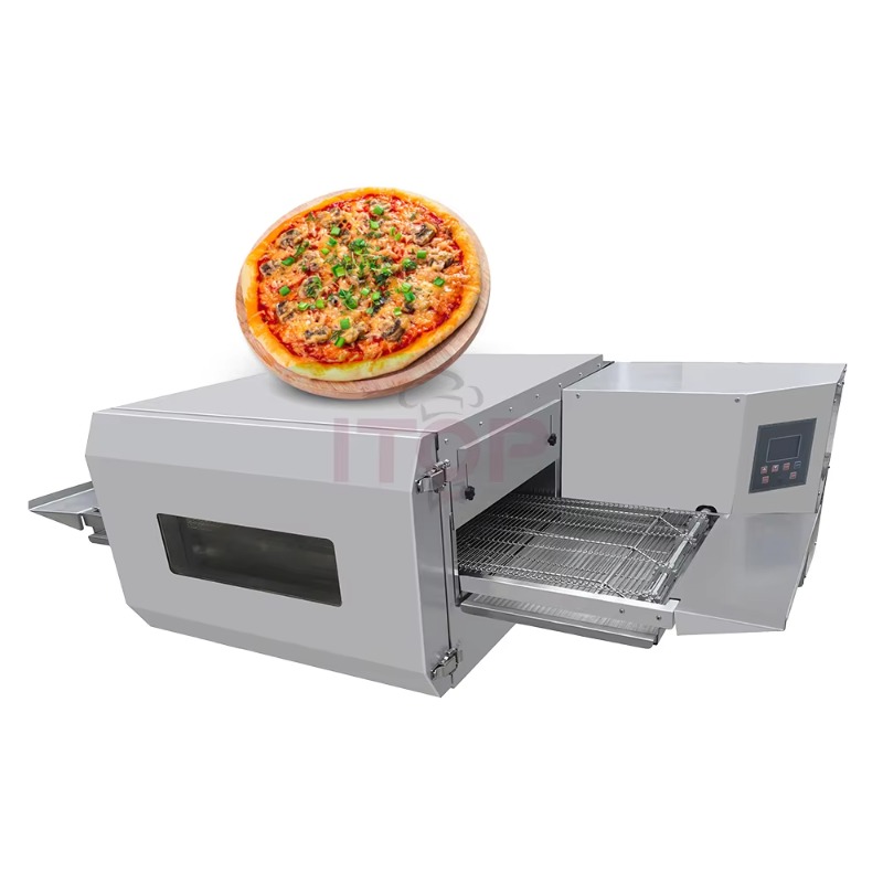 فرن بيتزا تجاري بنظام ناقل سلس - مراجعة Pizza Conveyor Oven وسعره