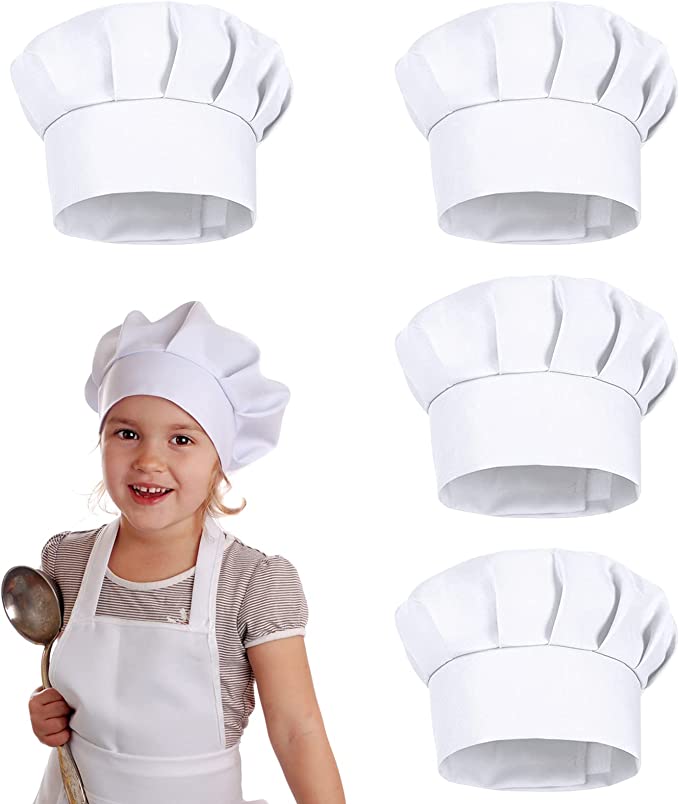 4 قطع قبعات طهاة بيضاء للأطفال - مراجعة Commercial Kitchen Services وسعره