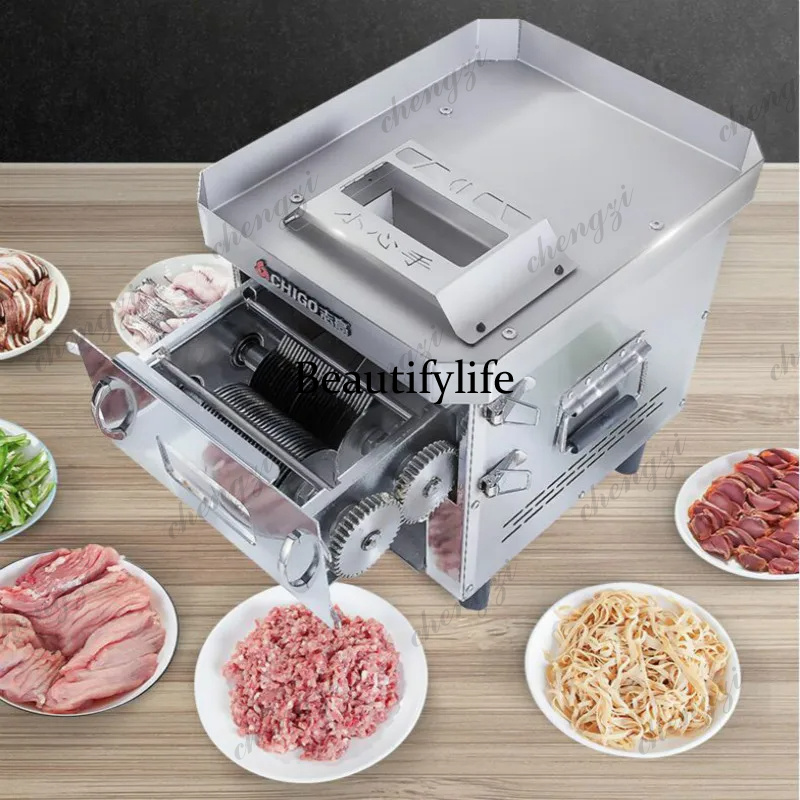 آلة تقطيع اللحوم الكهربائية ال - مراجعة Meat Slicer Machine وسعره