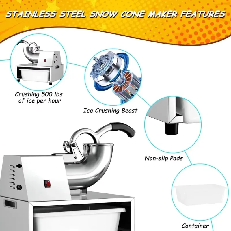 أحدث آلة تكسير الثلج شبه الأوت - مراجعة Commercial Kitchen Services وسعره